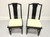 SOLD -  CENTURY Chin Hua by Raymond Sobota Asian Chinoiserie Dining Side Chairs - Pair C