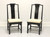 SOLD  -  CENTURY Chin Hua by Raymond Sobota Asian Chinoiserie Dining Side Chairs - Pair B