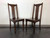 SOLD - Solid Mango Wood Dining / Kitchen Chairs - Pair A