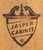SOLD - JASPER Oak Campaign Style Curio Cabinet - B