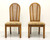 SOLD - AMERICAN OF MARTINSVILLE Vintage Campaign Style Dining Side Chairs - Pair