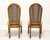 SOLD - AMERICAN OF MARTINSVILLE Vintage Campaign Style Dining Side Chairs - Pair