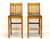 SOLD - Stickley Mission Oak Bar Stools - Pair B