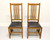 SOLD - Stickley Mission Oak Dining Side Chairs - Pair C