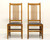 SOLD - Stickley Mission Oak Dining Side Chairs - Pair C