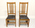 SOLD - Stickley Mission Oak Dining Side Chairs - Pair A