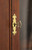 SOLD -  HENKEL HARRIS 1116H 29 Solid Mahogany Nine-Pane Lighted Corner Cabinet