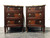 SOLD OUT - HEKMAN Mahogany Nightstands Bedside Chests with Lion Head Pulls - Pair