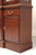 SOLD - ETHAN ALLEN 18th Century Inlaid Mahogany Chippendale Breakfront China Cabinet