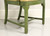 Farmhouse Style Green Painted Armchair with Distressed Finish