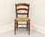 SOLD - Vintage Cherry Rush Seat Ladder Back Chair