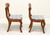 SOLD - CASSADY Solid Cherry Empire Style Dining Side Chairs - Pair C