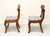 SOLD - CASSADY Solid Cherry Empire Style Dining Side Chairs - Pair C