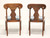 SOLD - CASSADY Solid Cherry Empire Style Dining Side Chairs - Pair B