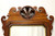 SOLD - Vintage Chippendale Mahogany Wall Mirror with Prince of Wales Plumes