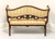 SOLD - Antique Victorian Walnut Upholstered Settee