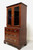 DREXEL 18th Century Collection Chippendale Banded Mahogany Curio / Display Cabinet - B