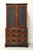 SOLD - DREXEL 18th Century Collection Chippendale Banded Mahogany Curio / Display Cabinet - A