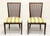 SOLD - Barbara Barry for BAKER Contemporary Mahogany Dining Side Chairs - Pair B