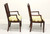 SOLD - Barbara Barry for BAKER Contemporary Mahogany Dining Armchairs - Pair