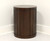 SOLD - Barbara Barry for BAKER Contemporary Mahogany Round Cabinet Accent Table