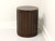 SOLD - Barbara Barry for BAKER Contemporary Mahogany Round Cabinet Accent Table