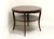 SOLD - Barbara Barry for BAKER Contemporary Mahogany Round Two-Tier Center Accent Table