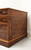 SOLD - Burlwood Inlaid Mahogany Leather Top Traditional Executive Desk