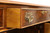 SOLD - Burlwood Inlaid Mahogany Leather Top Traditional Executive Desk