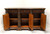 Monumental Transitional Style Carved Mahogany Buffet Credenza