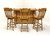 SOLD - Mid 20th Century Solid Oak Bar with Paw Feet and 3 Barstools