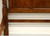 SOLD - Late 20th Century Vintage Maple King Size Panel Bed with Barley Twist Posts