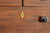 SOLD - Antique 19th Century American Mahogany Chest w/ Inlaid Satinwood & Escutcheons