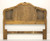 SOLD -  THOMASVILLE Camile Oak French Country Style Cane Queen Size Headboard