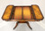 SOLD - Late 20th Century Mahogany, Birdseye Maple & Tooled Leather Game Table