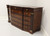 SOLD - HENREDON Regency Banded Mahogany Serpentine Dresser