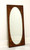 SOLD - WHITE OF MEBANE Mid Century Oval Mirror in Rectangular Frame - A