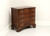 SOLD - Chippendale Style Cherry Block Front Nightstand Bedside Chest