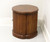 SOLD - HENREDON Burl Walnut Clover Shaped Cabinet Accent Table