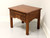 SOLD - Cottage Rustic Style Walnut Distressed End Side Table