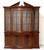 SOLD - BAKER Traditional Flame Mahogany Breakfront China Cabinet