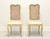 SOLD - French Provincial Louis XV Style Vintage Caned Dining Side Chairs - Pair B