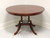 SOLD - CRAFTIQUE Solid Mahogany Regency 48" Round Single Pedestal Dining Table