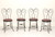 SOLD - Wrought Iron Mid 20th Century Ice Cream Parlor / Bistro Chairs - Set of 4