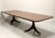 SOLD - MAITLAND SMITH Regency Flame Mahogany Double Pedestal Dining Table