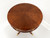 SOLD - HAMMARY Banded Inlaid Mahogany Round Drum Table with Pedestal Base