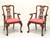 SOLD - MAITLAND SMITH Solid Mahogany Chippendale Ball in Claw Dining Armchairs - Pair