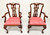 SOLD - MAITLAND SMITH Solid Mahogany Chippendale Ball in Claw Dining Armchairs - Pair