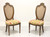 SOLD - HELLAM French Provincial Louis XVI Walnut Caned Dining Side Chairs - Pair B