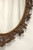 SOLD - Antique Carved Wood Acanthus Oval Wall Mirror - Charles of London